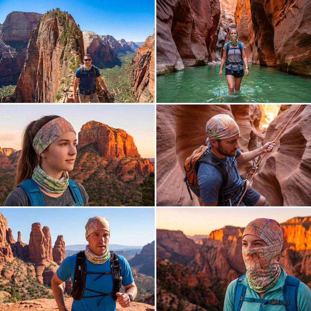 Zion National Park Map X Guard Neck Gaiter