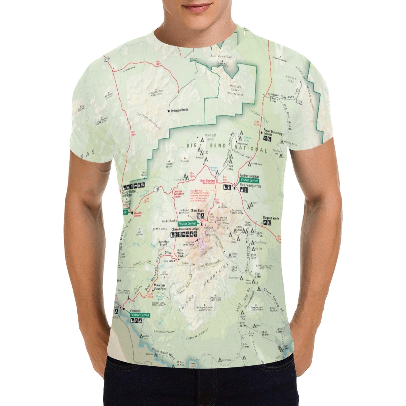 Big Bend National Park Men's All Over Print T-shirt
