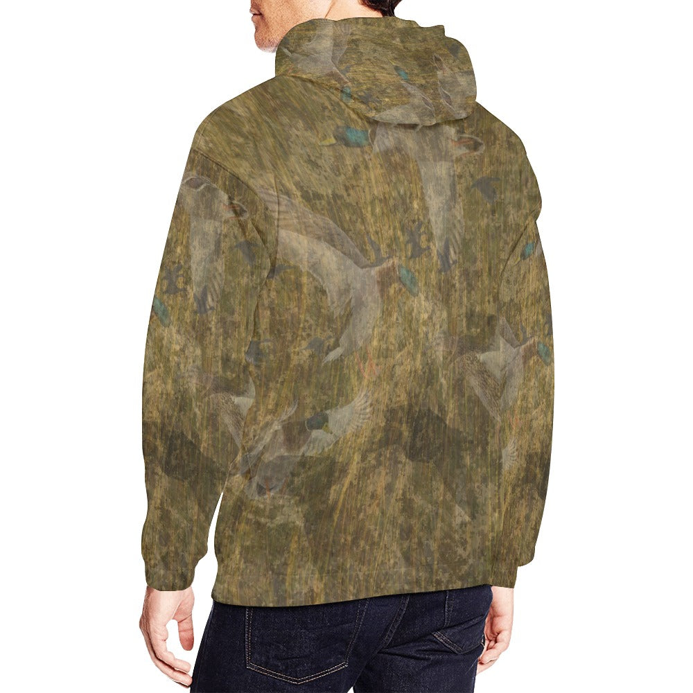 Duck Flauge Men's All Over Print Hoodie