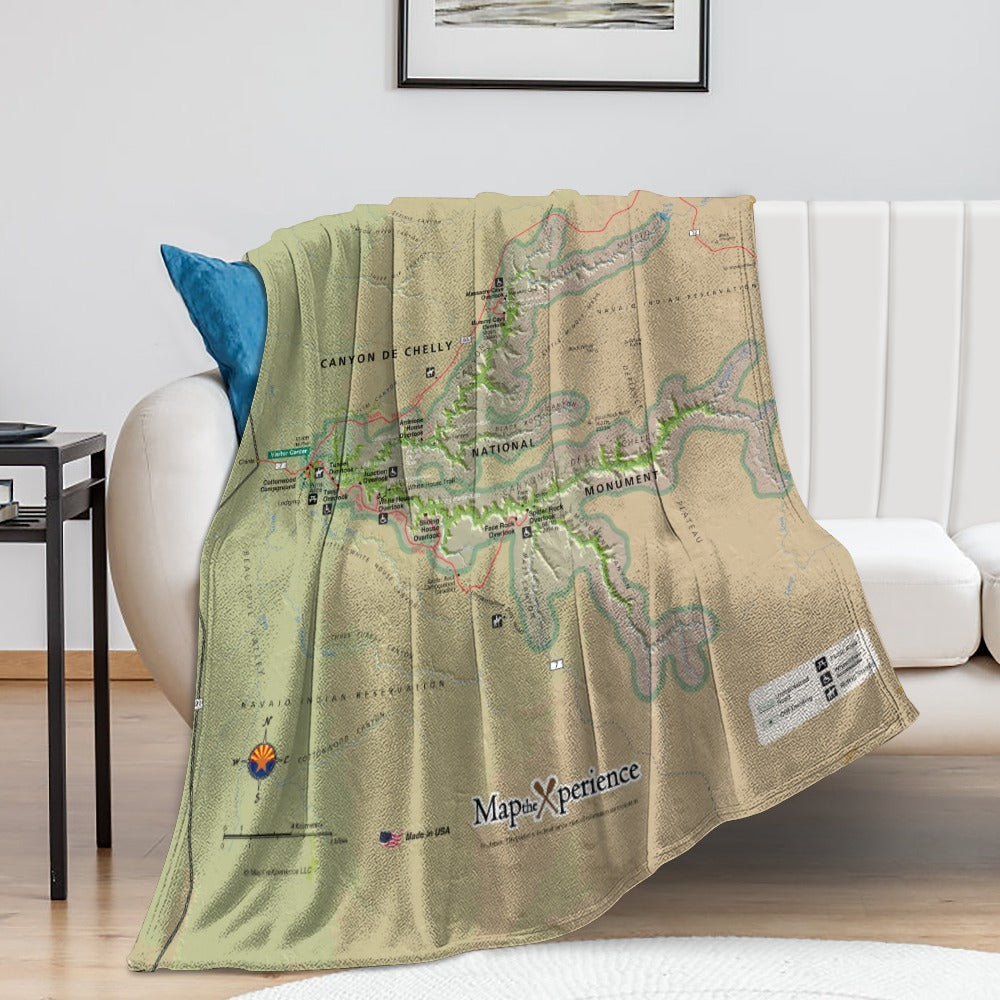 Canyon De Chelly National Monument Super Soft Flannel Blanket