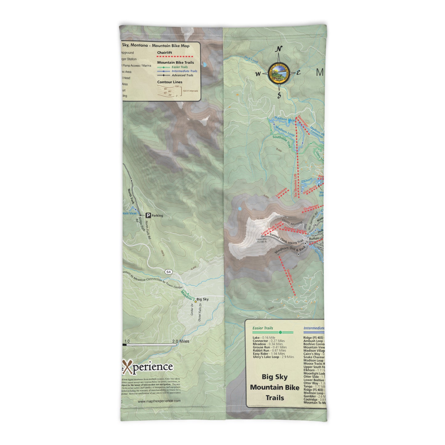 Big Sky, Montana Summer Trails Neck Gaiter