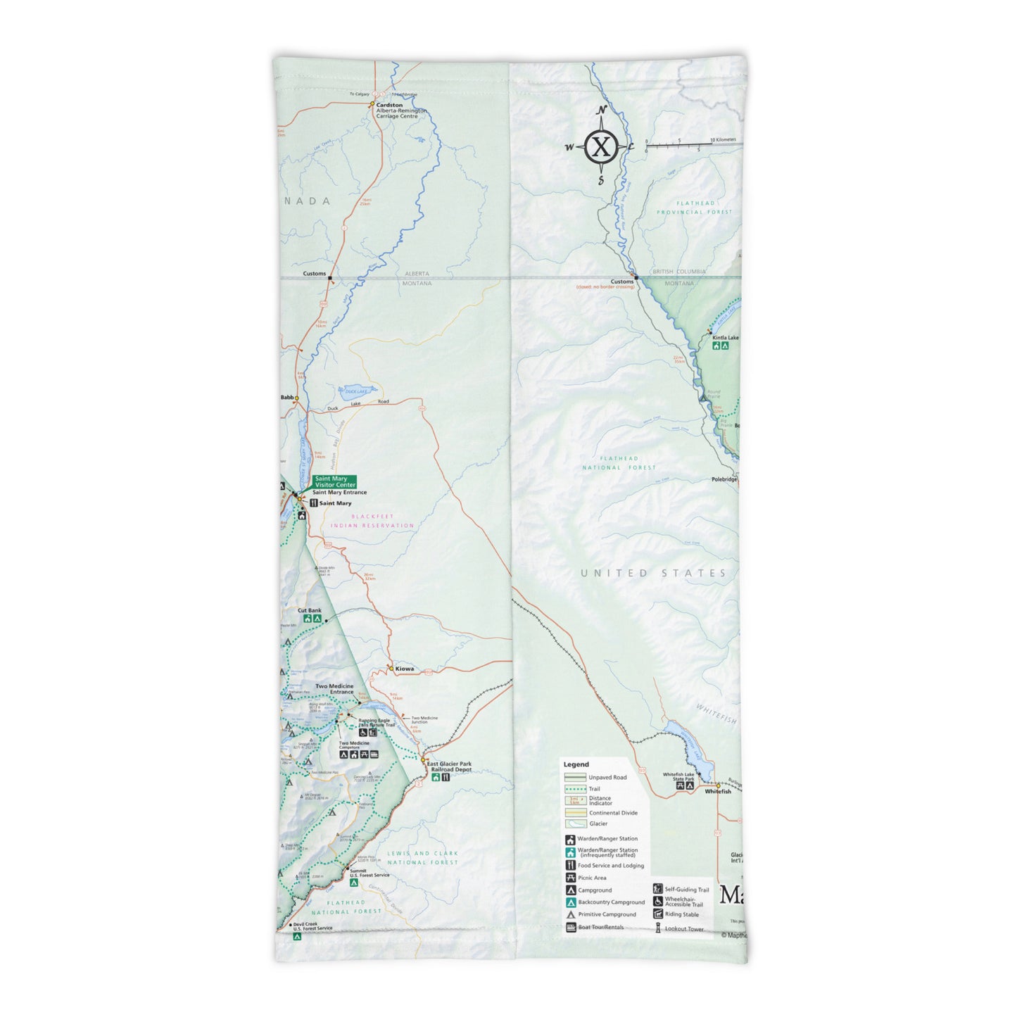 Glacier National Park Neck Gaiter