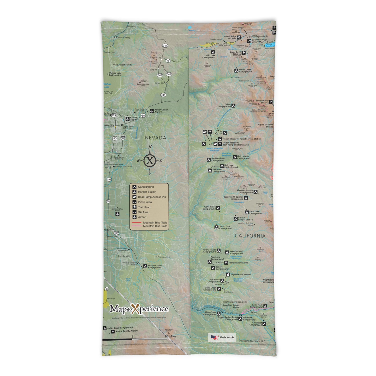 Lake Tahoe Summer Trails Neck Gaiter