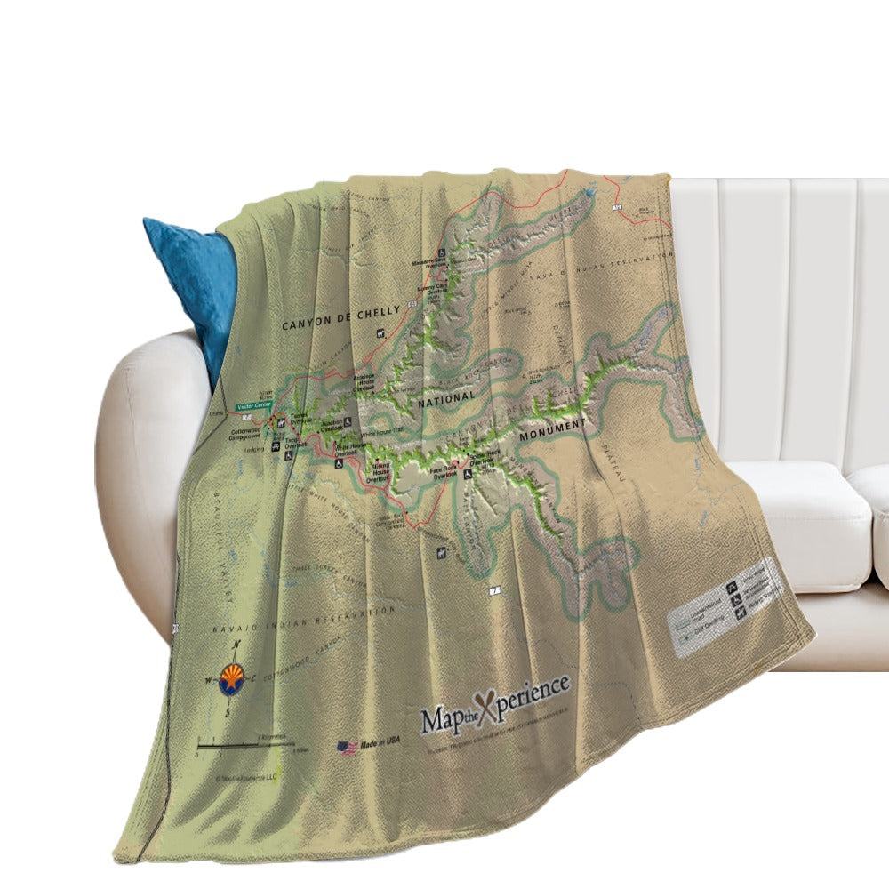 Canyon De Chelly National Monument Super Soft Flannel Blanket