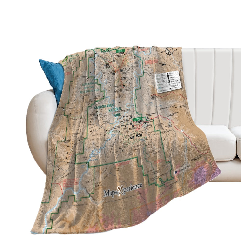 Canyonlands National Park Super Soft Flannel Blanket