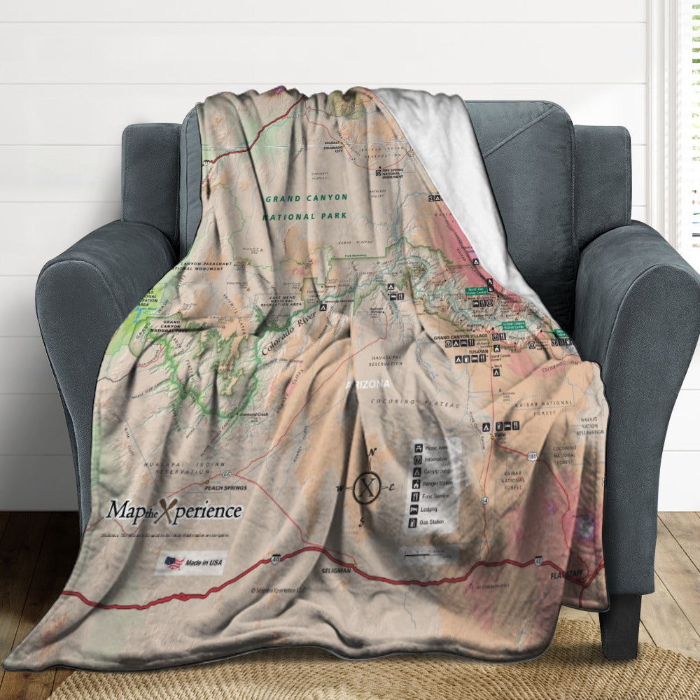 Grand Canyon National Park Super Soft Flannel Blanket
