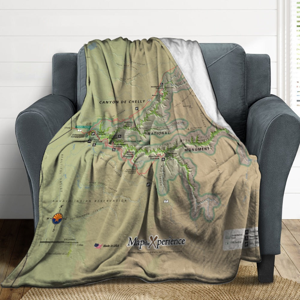 Canyon De Chelly National Monument Super Soft Flannel Blanket