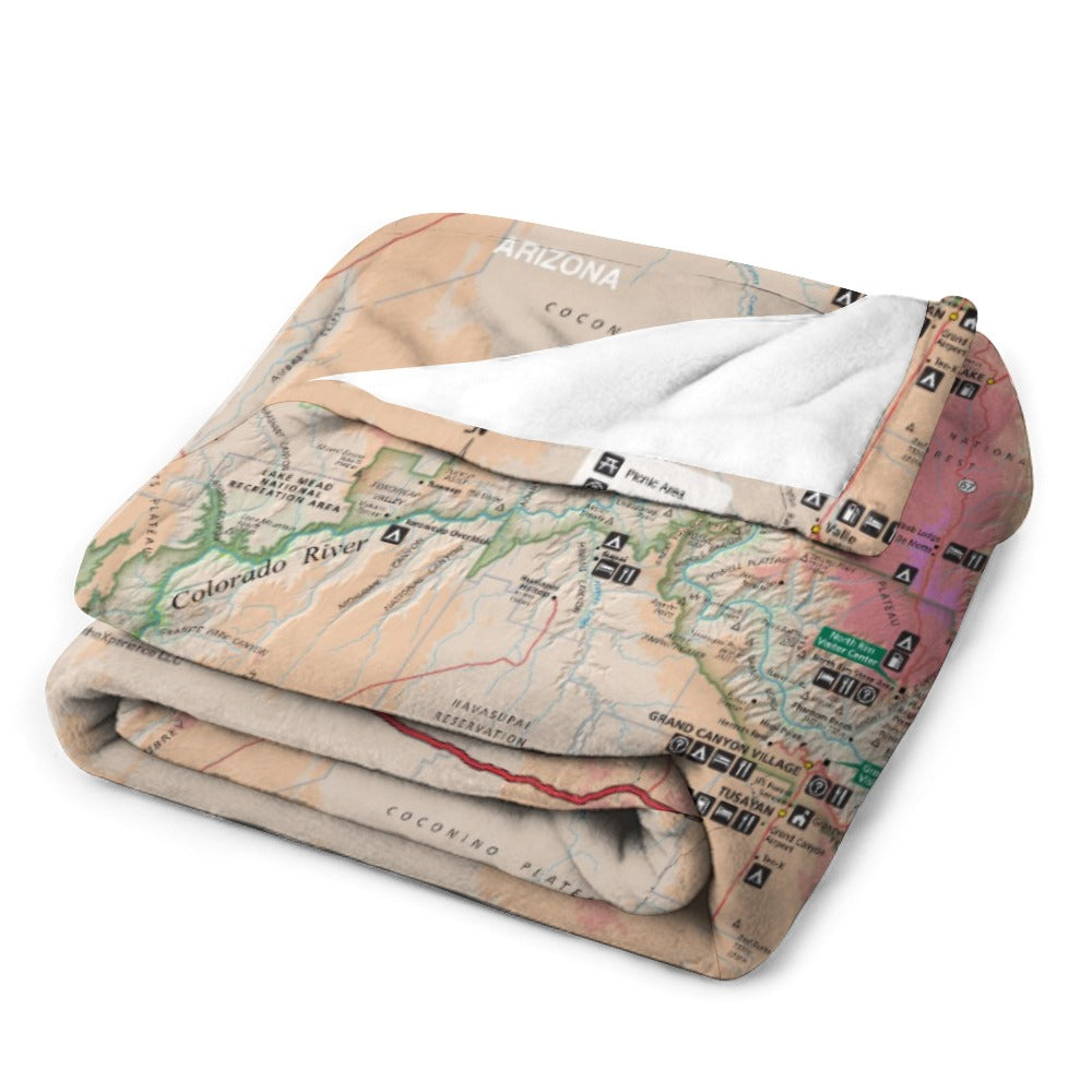 Grand Canyon National Park Super Soft Flannel Blanket