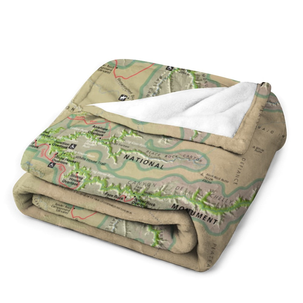 Canyon De Chelly National Monument Super Soft Flannel Blanket