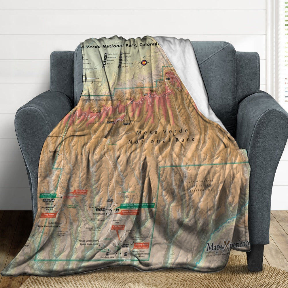 Mesa Verde National Park Super Soft Flannel Blanket