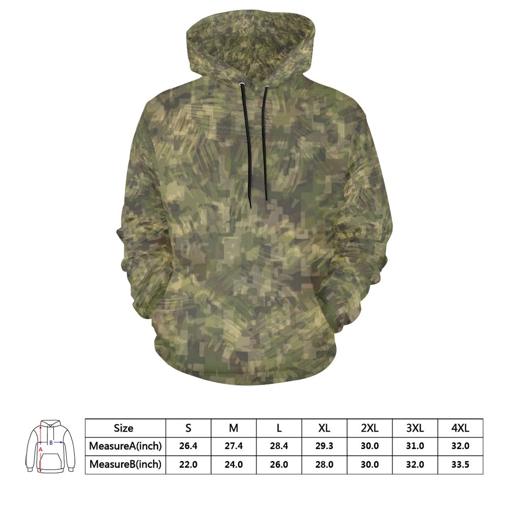 Green Flauge Men's All Over Print Hoodie