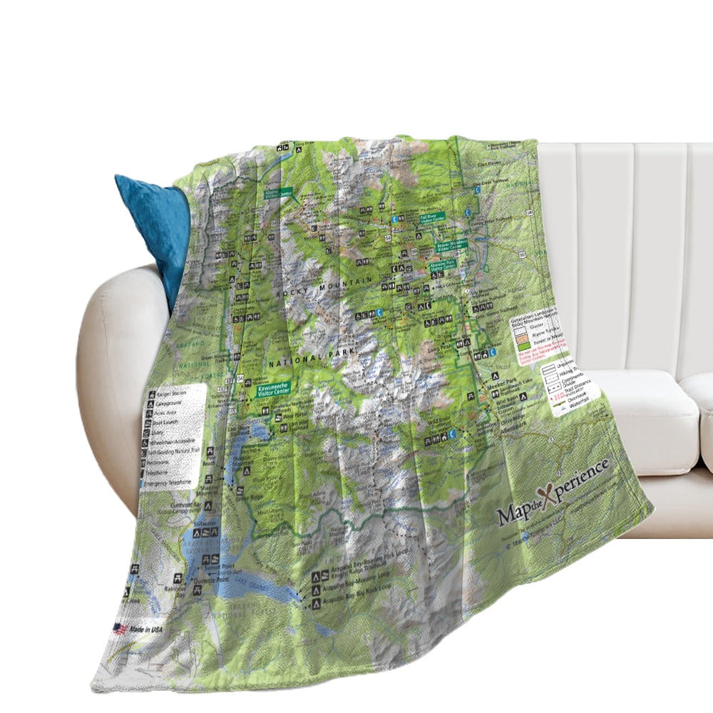 Rocky Mountain National Park Super Soft Flannel Blanket