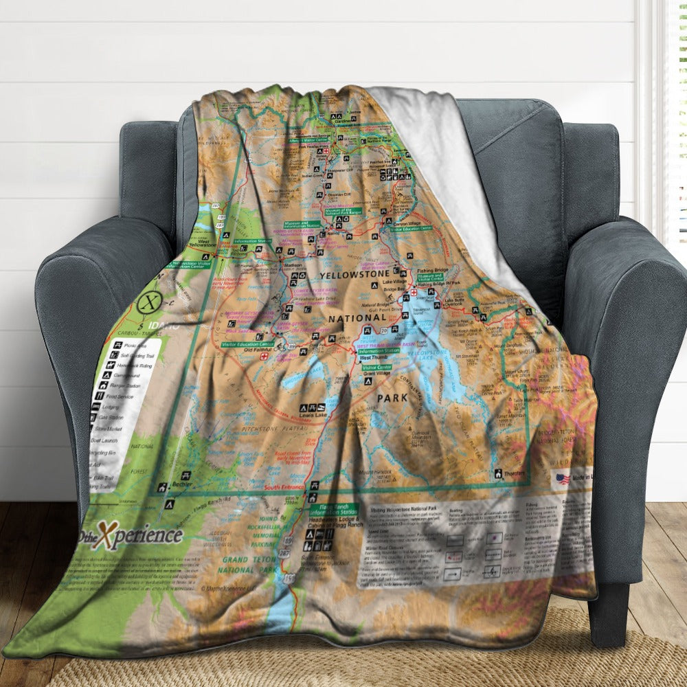 Yellowstone National Park Super Soft Flannel Blanket