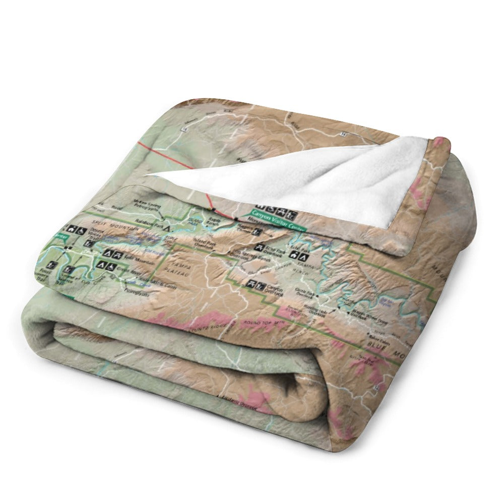 Dinosaur National Monument Super Soft Flannel Blanket