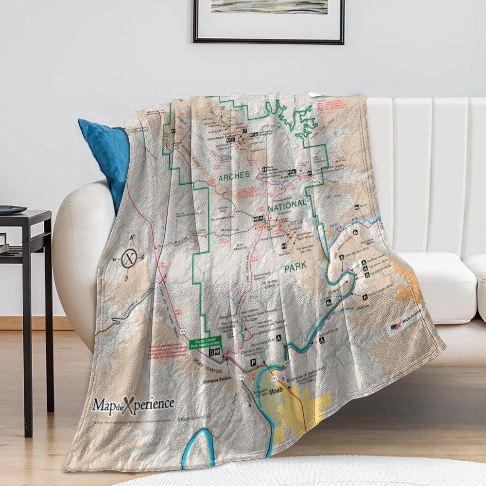 Arches National Park Super Soft Flannel Blanket