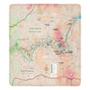 Grand Canyon National Park Map Ultra-Soft Micro Fleece Blanket