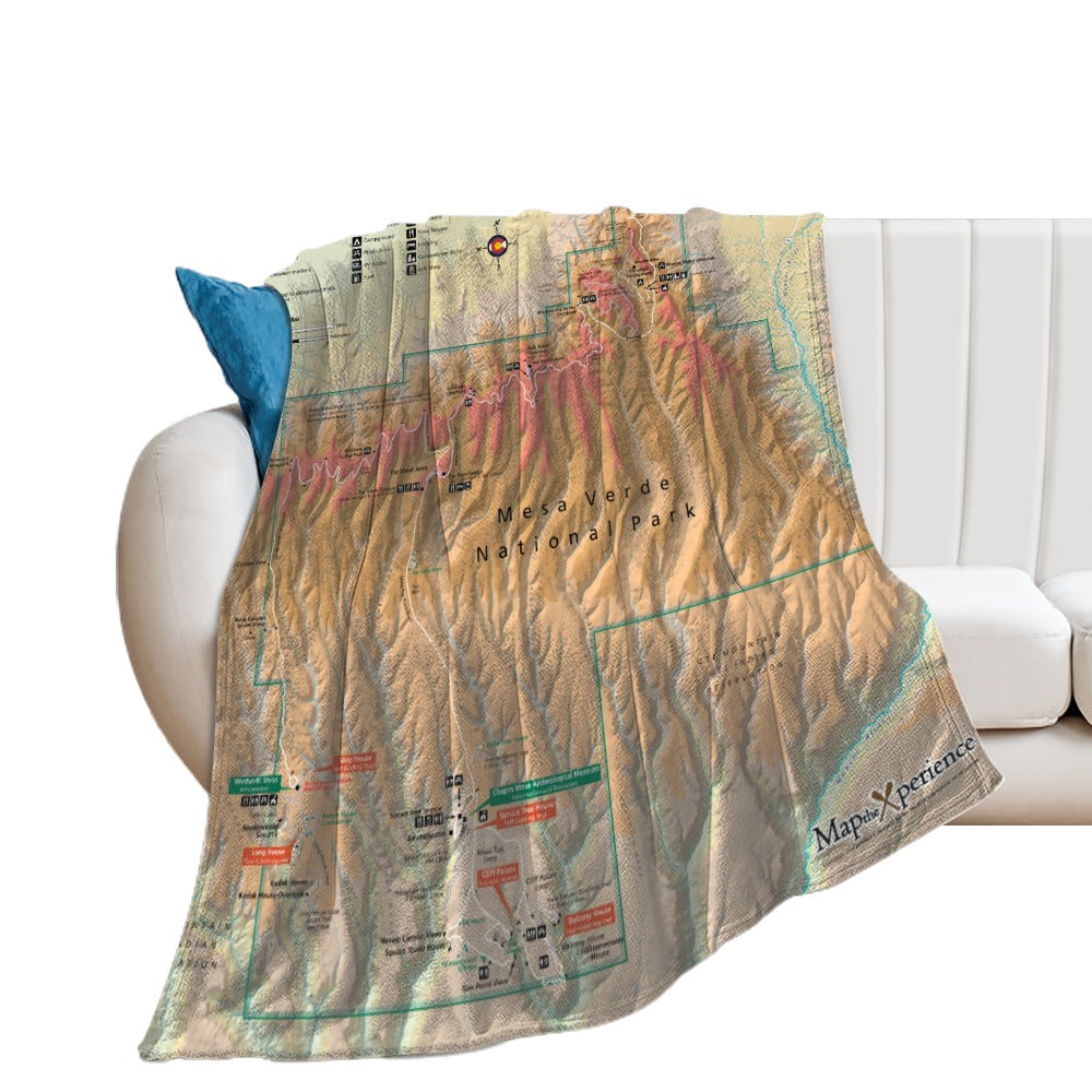 Mesa Verde National Park Super Soft Flannel Blanket