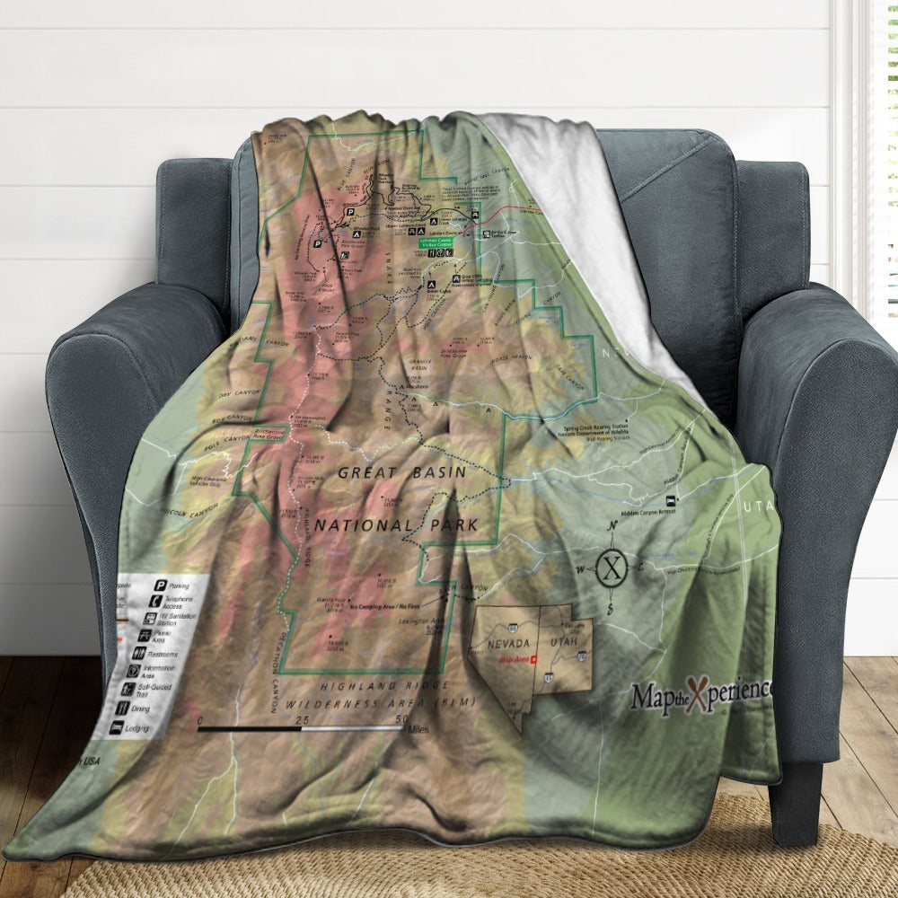 Great Basin National Park Super Soft Flannel Blanket