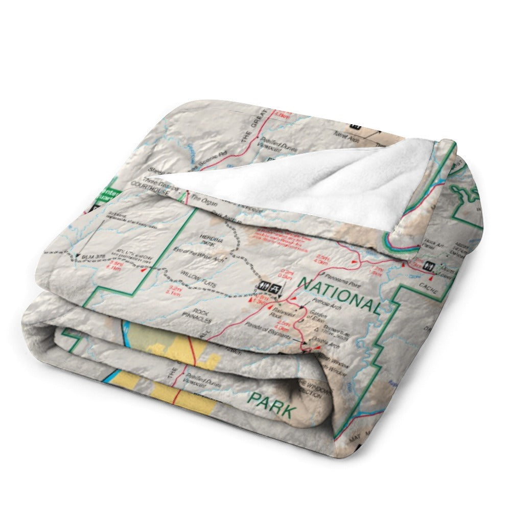 Arches National Park Super Soft Flannel Blanket
