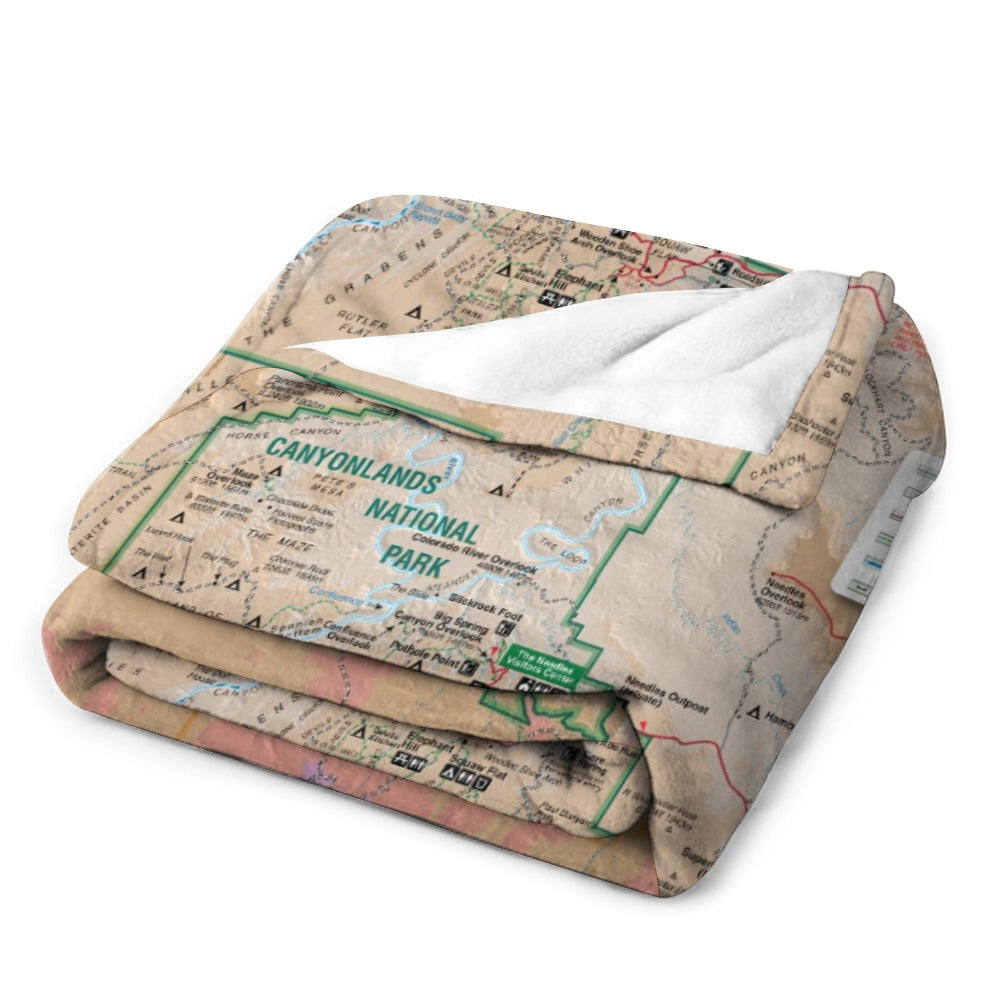 Canyonlands National Park Super Soft Flannel Blanket