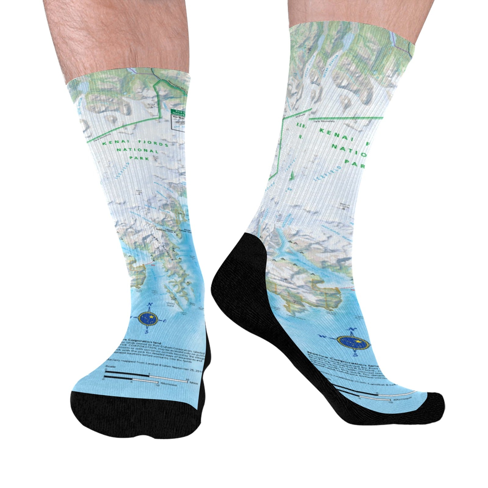 Kenai Fjords National Park Mid-Calf Socks