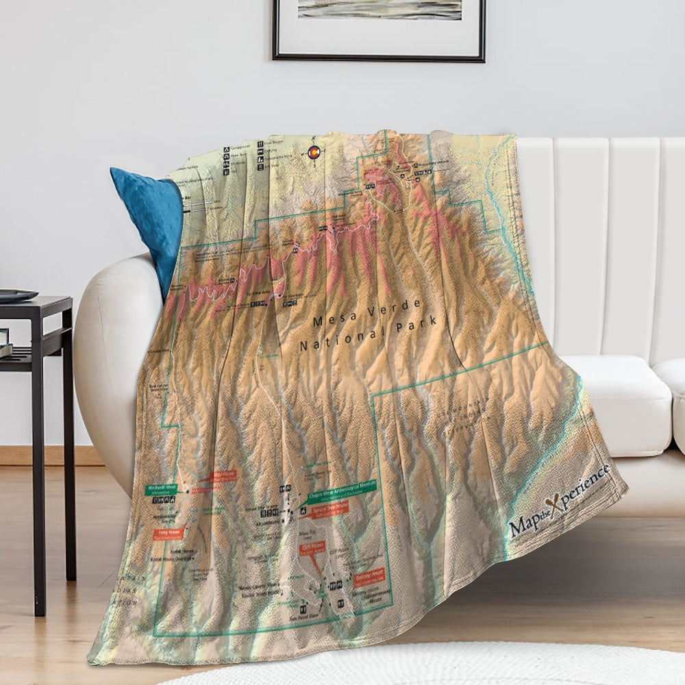 Mesa Verde National Park Super Soft Flannel Blanket