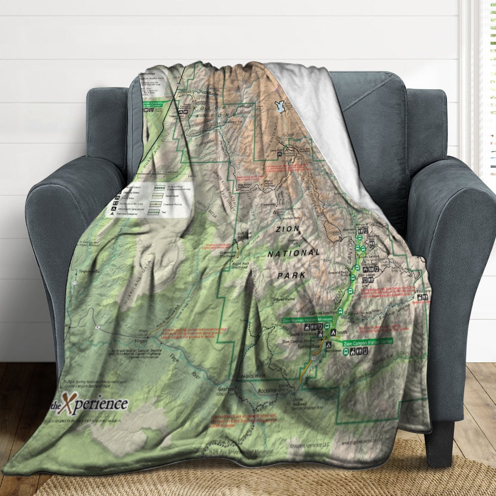Zion National Park Super Soft Flannel Blanket