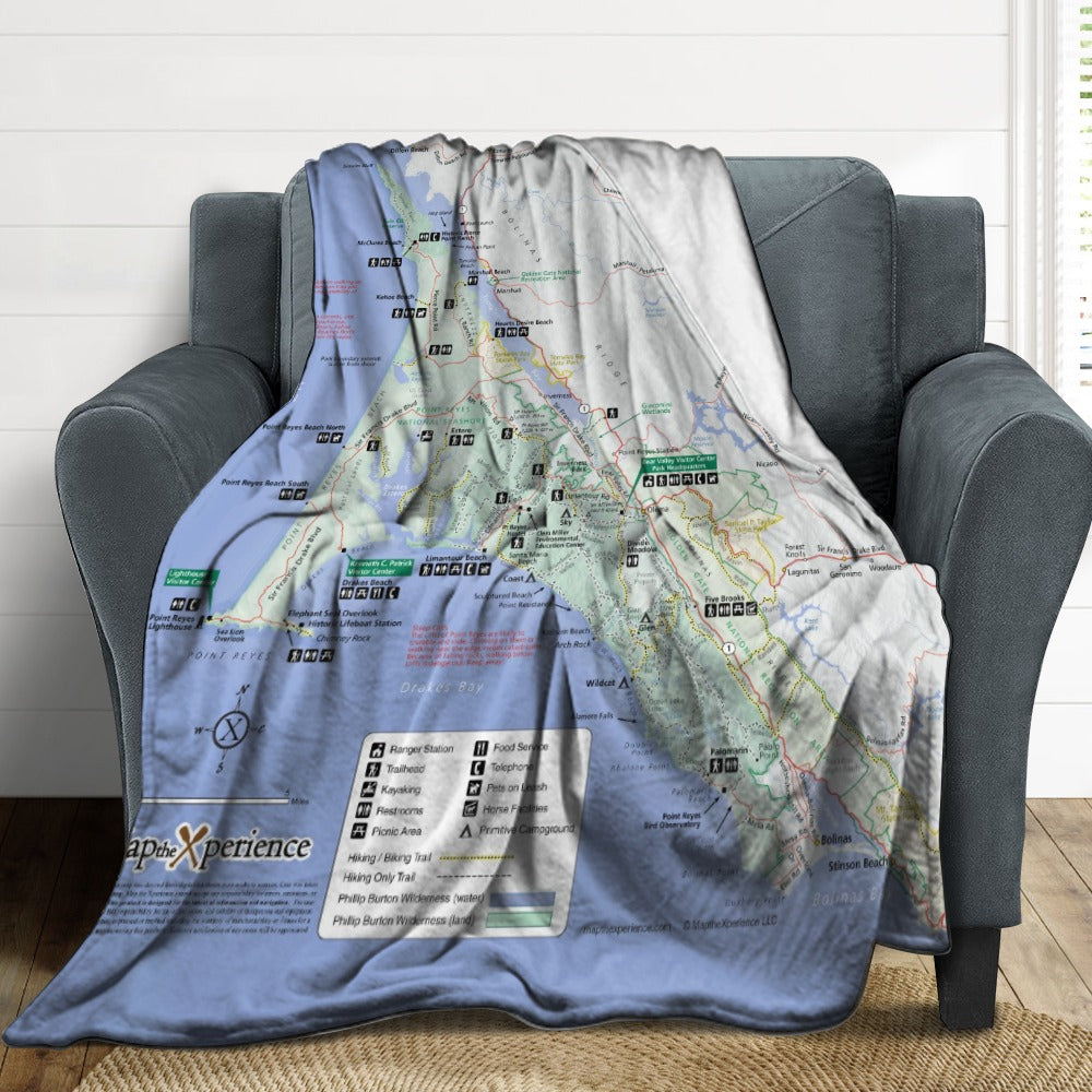 Point Reyes National Seashore Super Soft Flannel Blanket