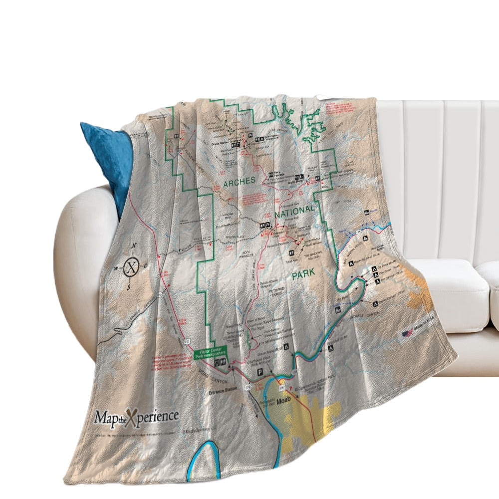 Arches National Park Super Soft Flannel Blanket