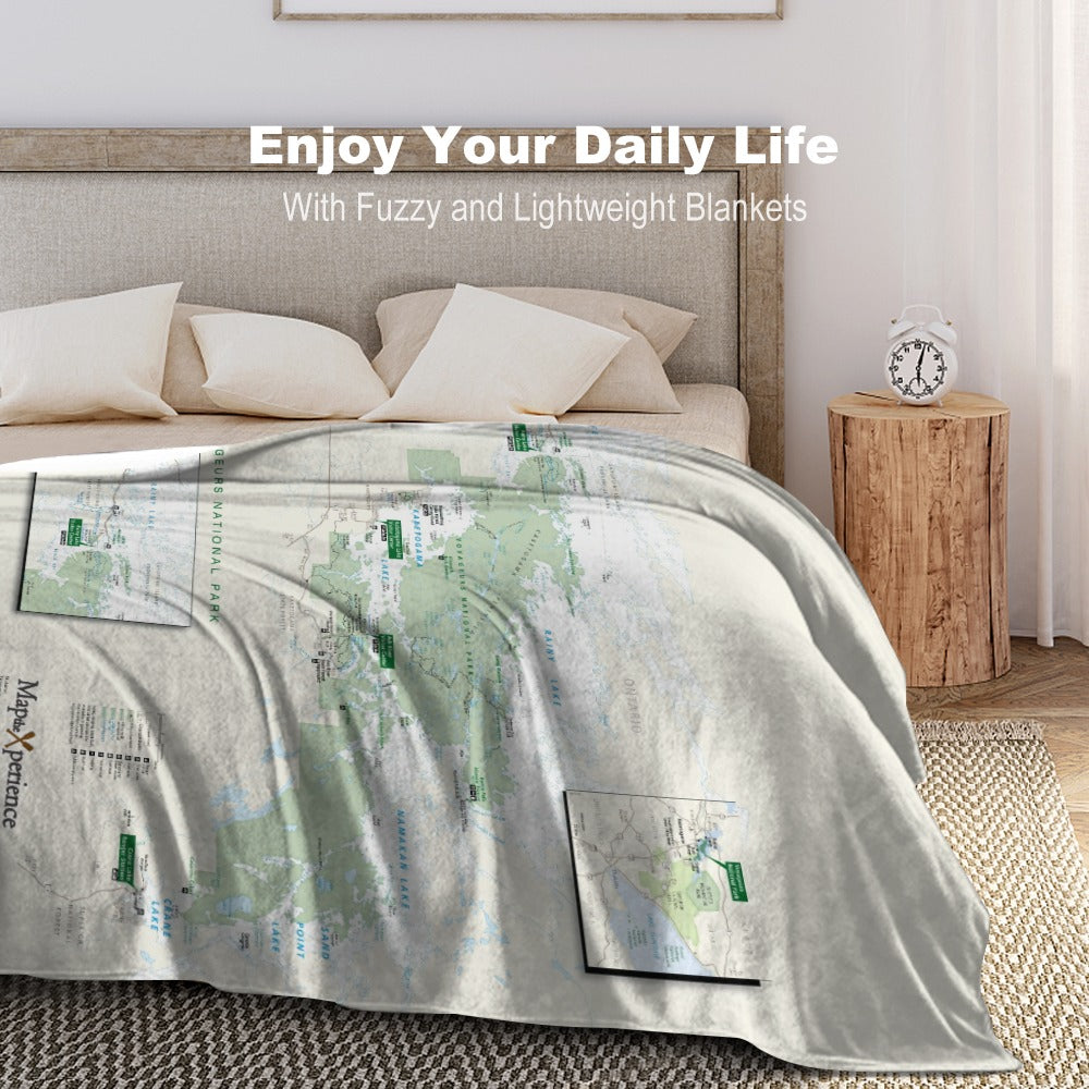 Voyageurs National Park Super Soft Flannel Blanket