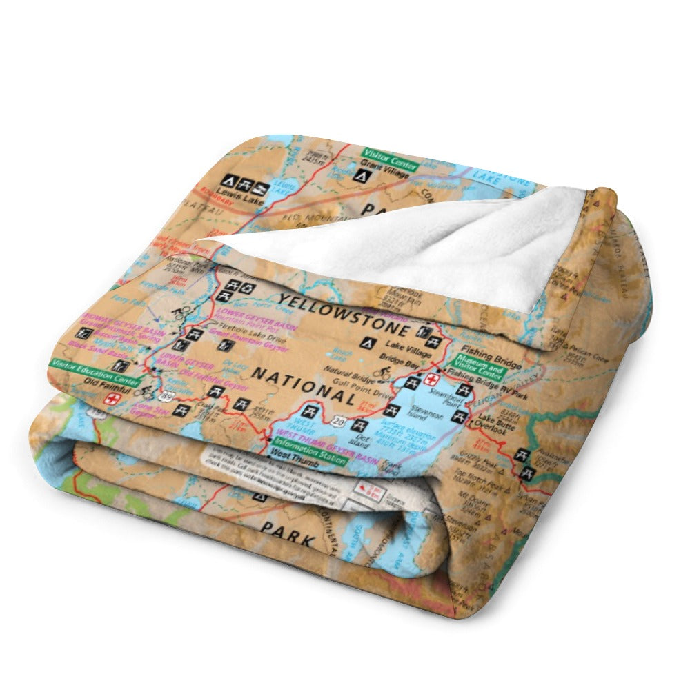 Yellowstone National Park Super Soft Flannel Blanket
