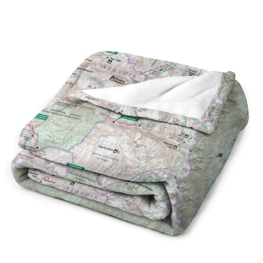 Sequoia National Park Super Soft Flannel Blanket