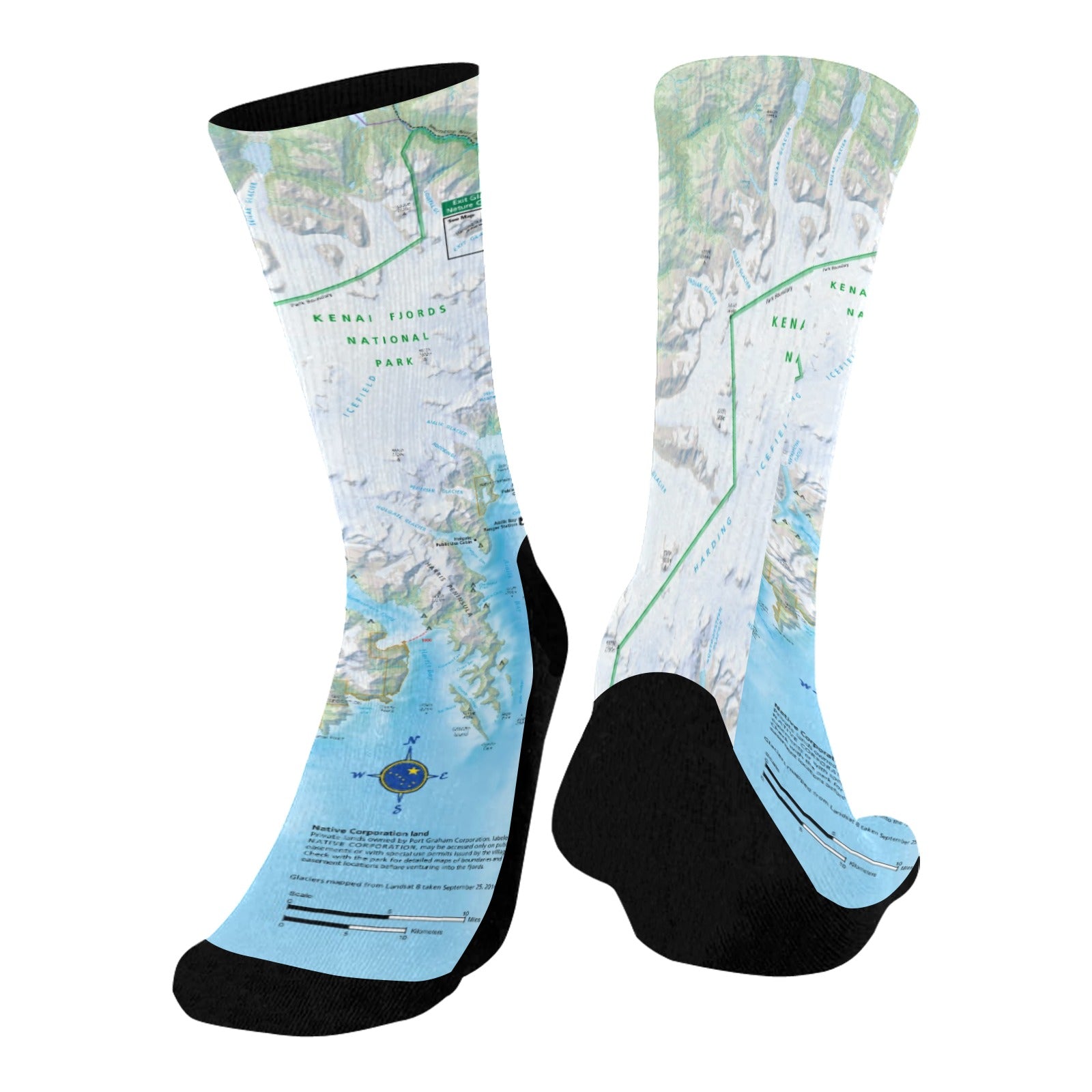 Kenai Fjords National Park Mid-Calf Socks