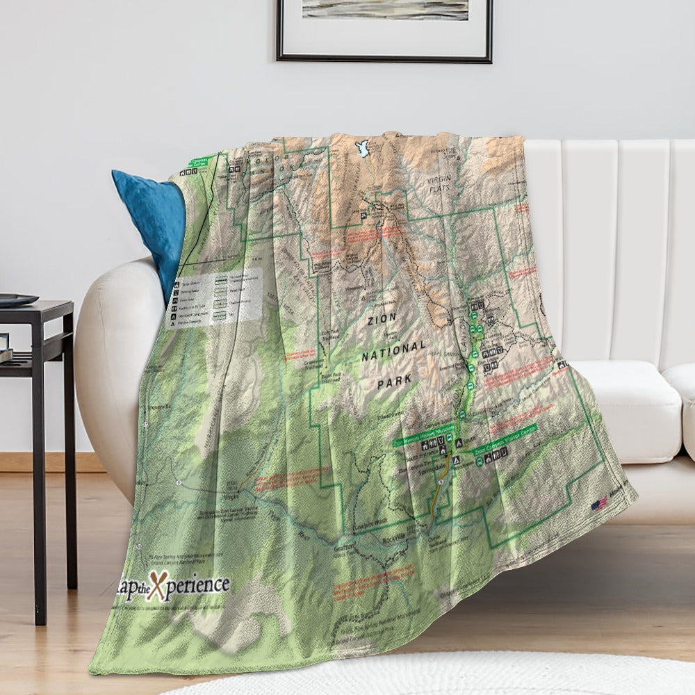 Zion National Park Super Soft Flannel Blanket