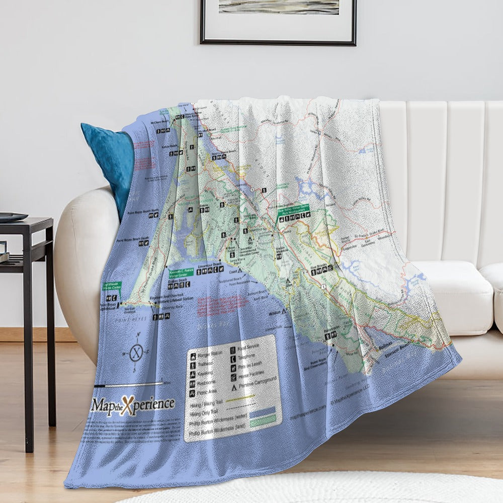 Point Reyes National Seashore Super Soft Flannel Blanket