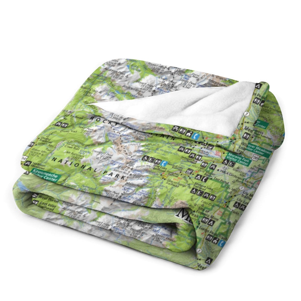 Rocky Mountain National Park Super Soft Flannel Blanket