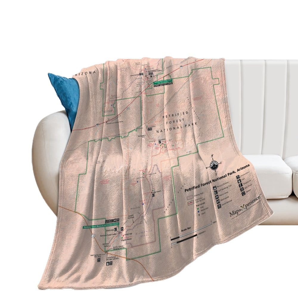 Petrified Forest National Park Super Soft Flannel Blanket