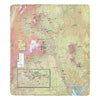 Capitol Reef National Park Map Ultra-Soft Micro Fleece Blanket