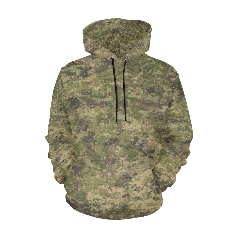 Light Green Flauge Men's All Over Print Hoodie