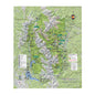 Rocky Mountain National Park Map Fleece Throw Blanket