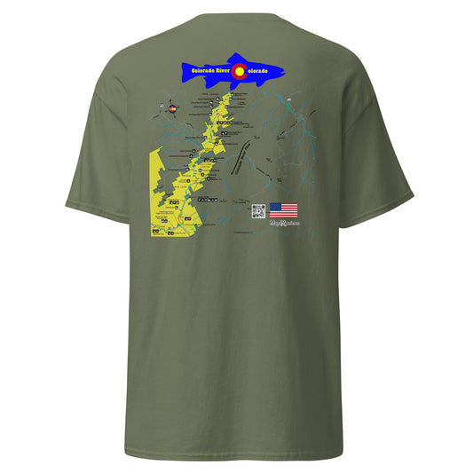 Colorado River, Colorado  (Upper Section) Performance Short Sleeve T Shirt