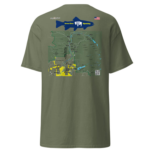 Green River, Wyoming (Upper Section) Performance Short Sleeve T Shirt