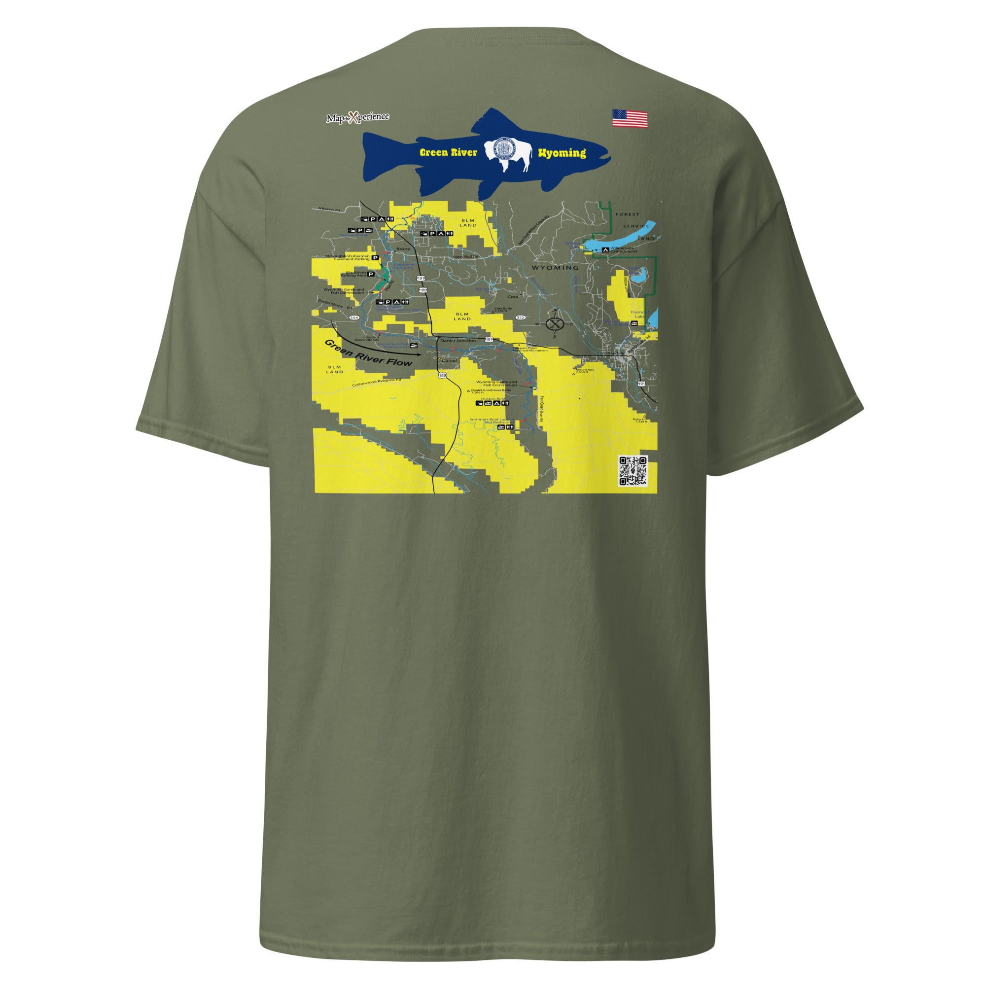 Green River, Wyoming (Lower Section) Performance Short Sleeve T Shirt