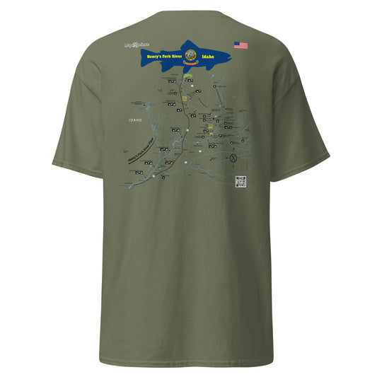 Henry's Fork River, Idaho (Lower Section) Performance Short Sleeve T Shirt