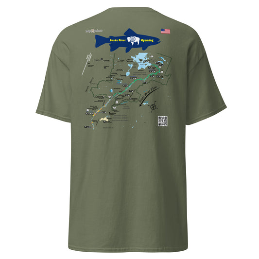 Snake River, Wyoming (Upper Section) Performance Short Sleeve T Shirt