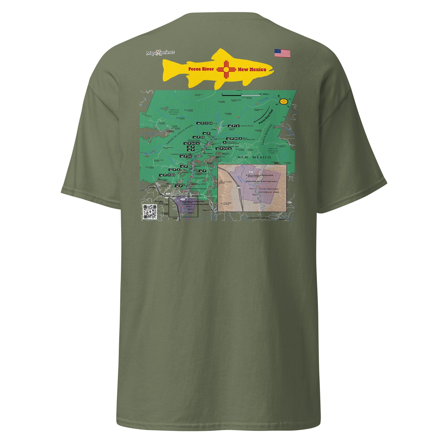 Pecos River, New Mexico Performance Short Sleeve T Shirt