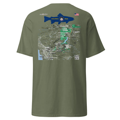 Provo River, Utah Performance Short Sleeve T Shirt