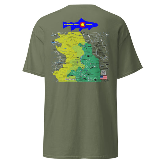 Rio Grande River, Colorado (Upper Section) Performance Short Sleeve T Shirt