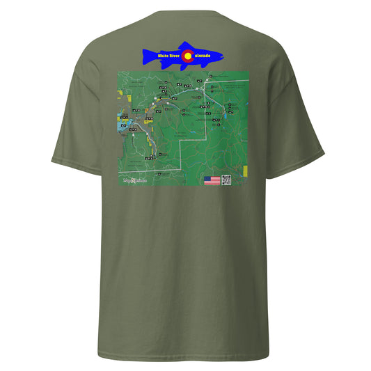 White River, Colorado (Upper Section)  Performance Short Sleeve T Shirt