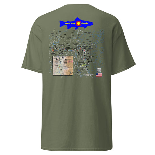 Yampa River, Colorado (Lower Section)  Performance Short Sleeve T Shirt